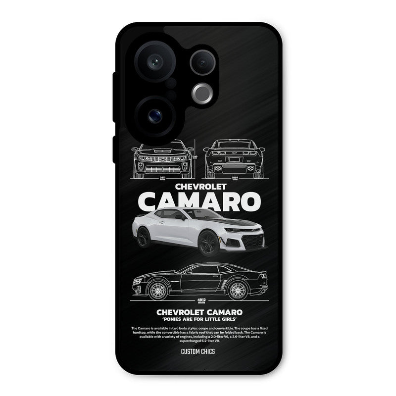 Grey Camaro Vivo X200 FE Mobile Back Cover - Car&Bike PrintShield Case