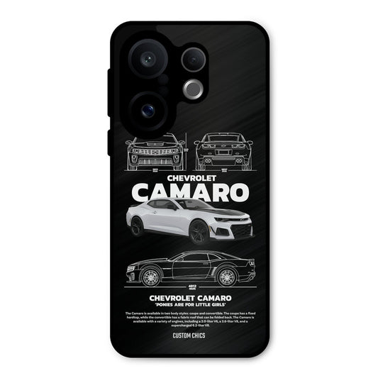 Grey Camaro Vivo X200 FE Mobile Back Cover - Car&Bike PrintShield Case