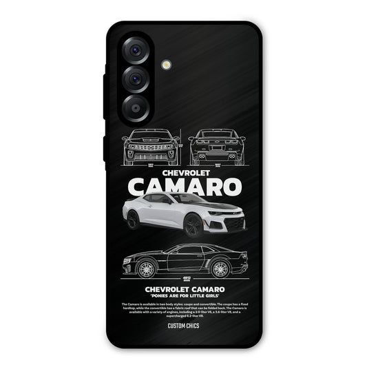 Grey Camaro Samsung Galaxy A36 Mobile Back Cover - Car&Bike PrintShield Case