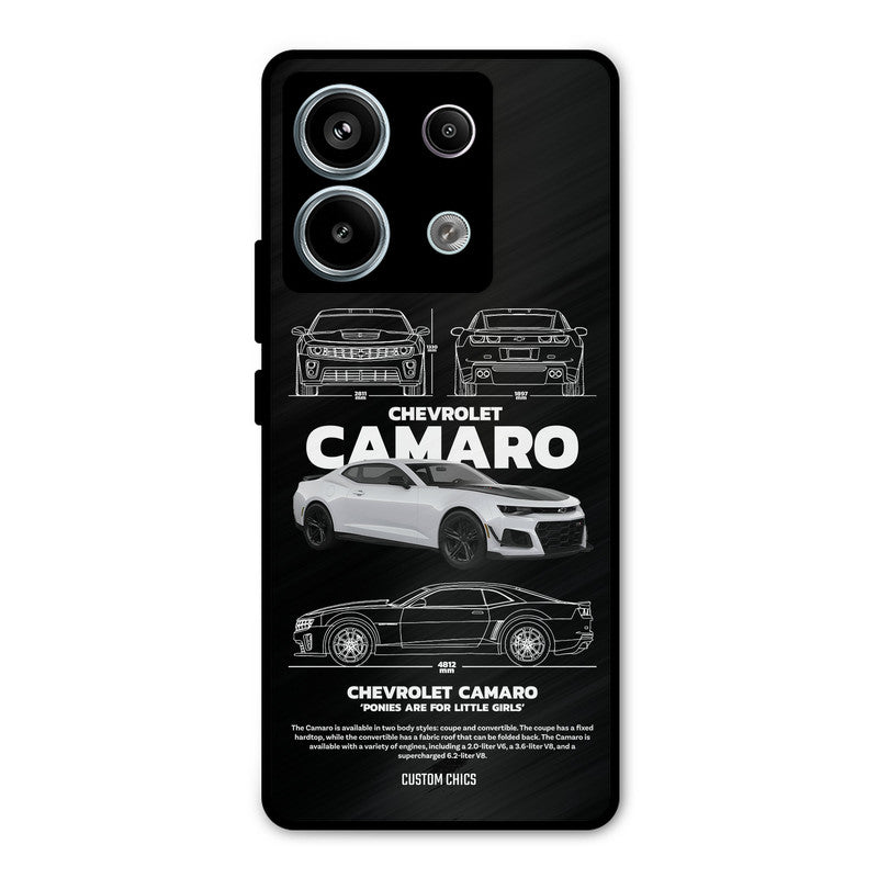 Grey Camaro Redmi Note 13 Pro 5G Mobile Back Cover - Car&Bike PrintShield Case