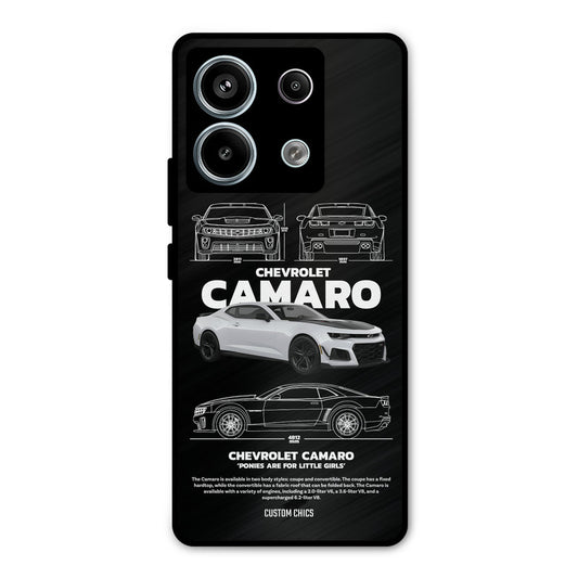 Grey Camaro Redmi Note 13 Pro 5G Mobile Back Cover - Car&Bike PrintShield Case