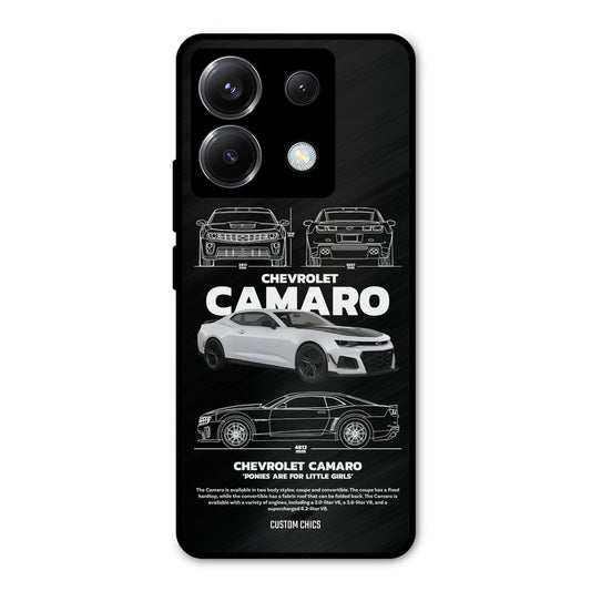 Grey Camaro Poco X6 Mobile Back Cover - Car&Bike PrintShield Case