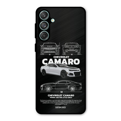 Grey Camaro Samsung Galaxy M55 5G Mobile Back Cover - Car&Bike PrintShield Case