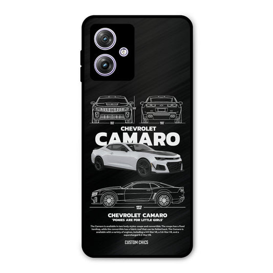 Grey Camaro Moto G54 Mobile Back Cover - Car&Bike PrintShield Case