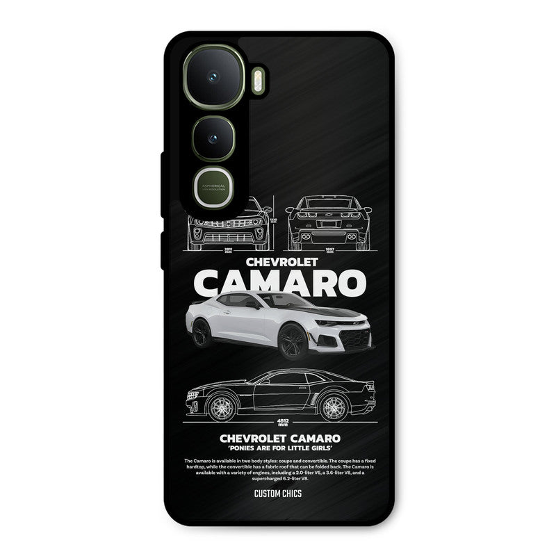 Grey Camaro Vivo Y400 Mobile Back Cover - Car&Bike PrintShield Case