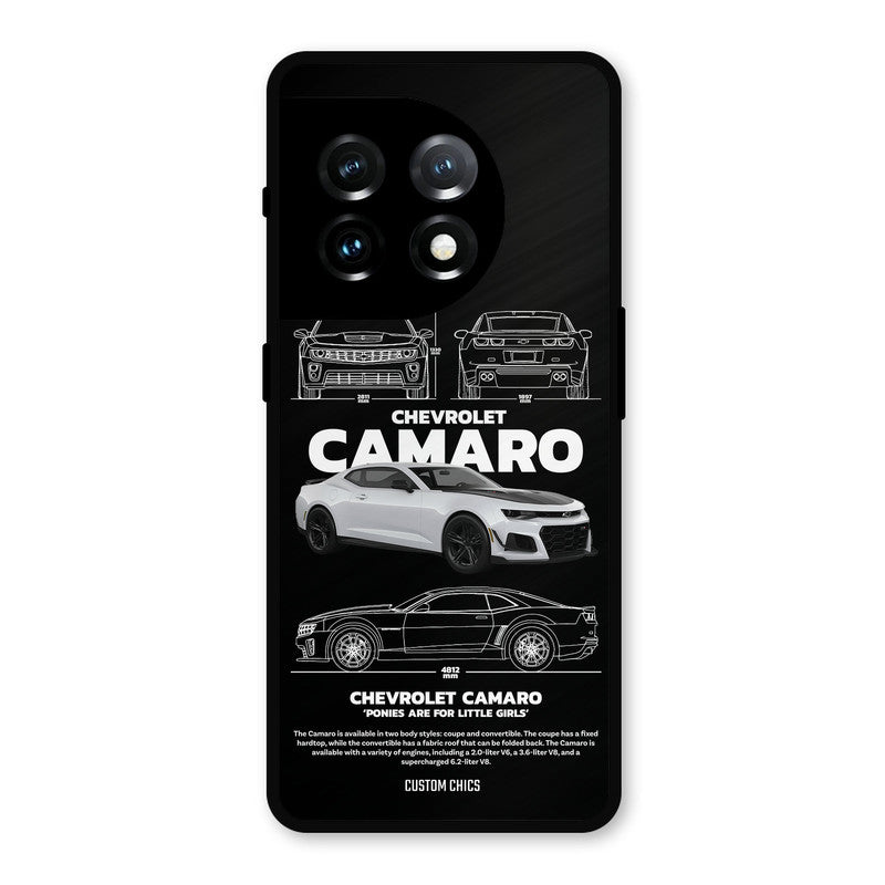 Grey Camaro OnePlus 11 Mobile Back Cover - Car&Bike PrintShield Case