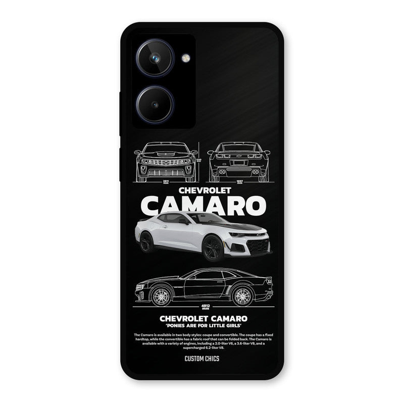 Grey Camaro Realme 10 Mobile Back Cover - Car&Bike PrintShield Case