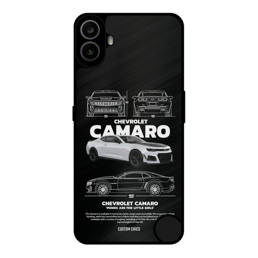 Grey Camaro Nothing CMF Phone 1 Mobile Back Cover - Car&Bike PrintShield Case