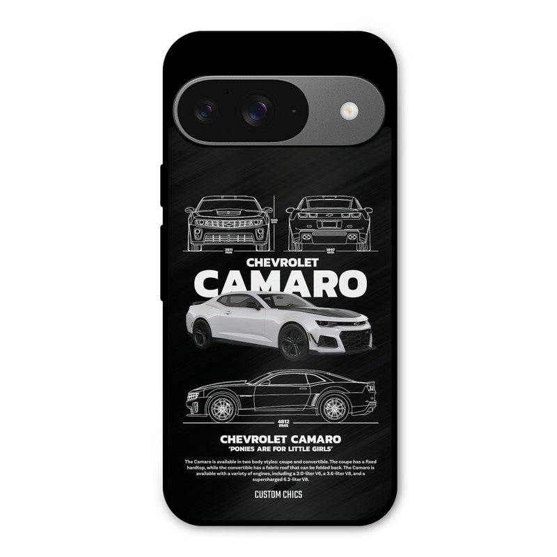 Grey Camaro Google Pixel 9 Mobile Back Cover - Car&Bike PrintShield Case