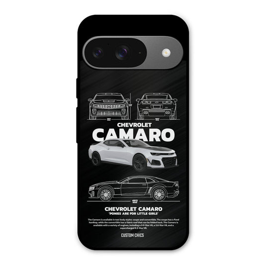 Grey Camaro Google Pixel 9 Mobile Back Cover - Car&Bike PrintShield Case
