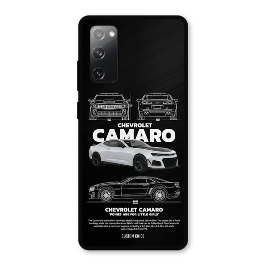Grey Camaro Samsung Galaxy S20 FE Mobile Back Cover - Car&Bike PrintShield Case