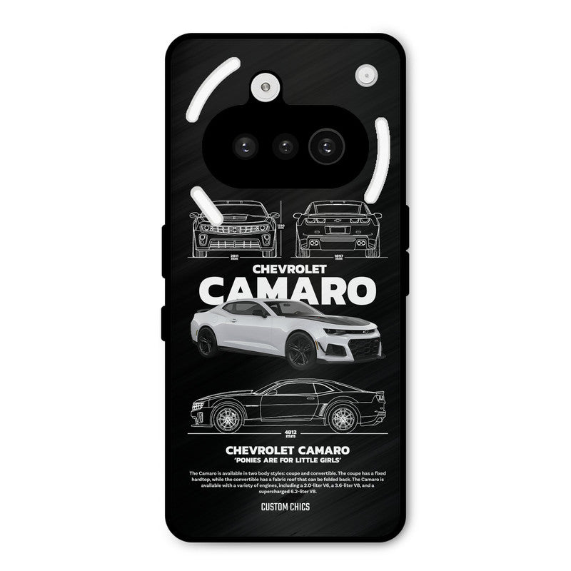 Grey Camaro Nothing Phone 3A Mobile Back Cover - Car&Bike PrintShield Case