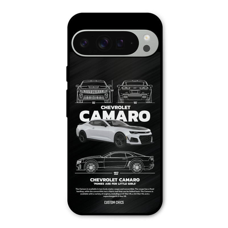 Grey Camaro Google Pixel 9 Pro XL Mobile Back Cover - Car&Bike PrintShield Case