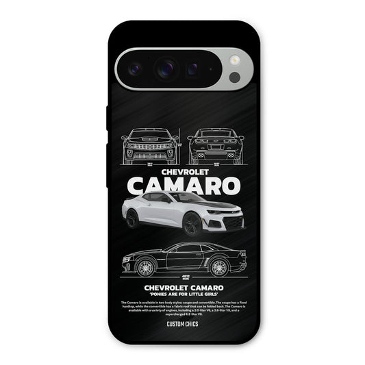 Grey Camaro Google Pixel 9 Pro XL Mobile Back Cover - Car&Bike PrintShield Case