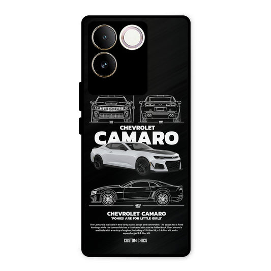 Grey Camaro Vivo T2 Pro Mobile Back Cover - Car&Bike PrintShield Case