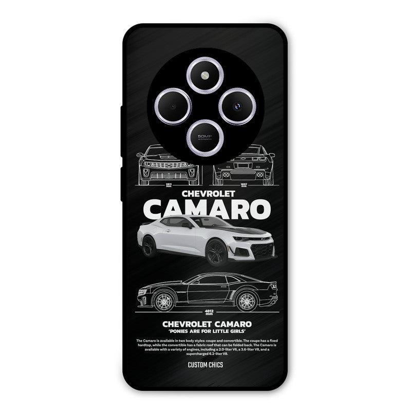 Grey Camaro Poco M7 Mobile Back Cover - Car&Bike PrintShield Case