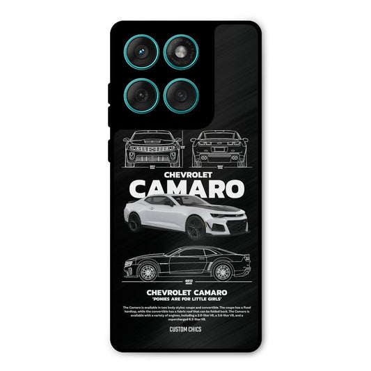 Grey Camaro Motorola Edge 60 Mobile Back Cover - Car&Bike PrintShield Case