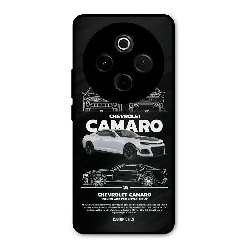 Grey Camaro iQoo Z10 Mobile Back Cover - Car&Bike PrintShield Case