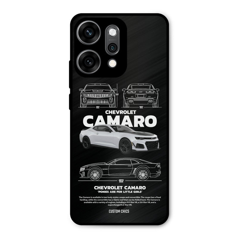 Grey Camaro Oppo Reno 14 Pro Mobile Back Cover - Car&Bike PrintShield Case