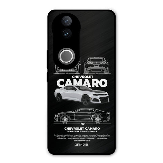 Grey Camaro iQOO Z10R Mobile Back Cover - Car&Bike PrintShield Case