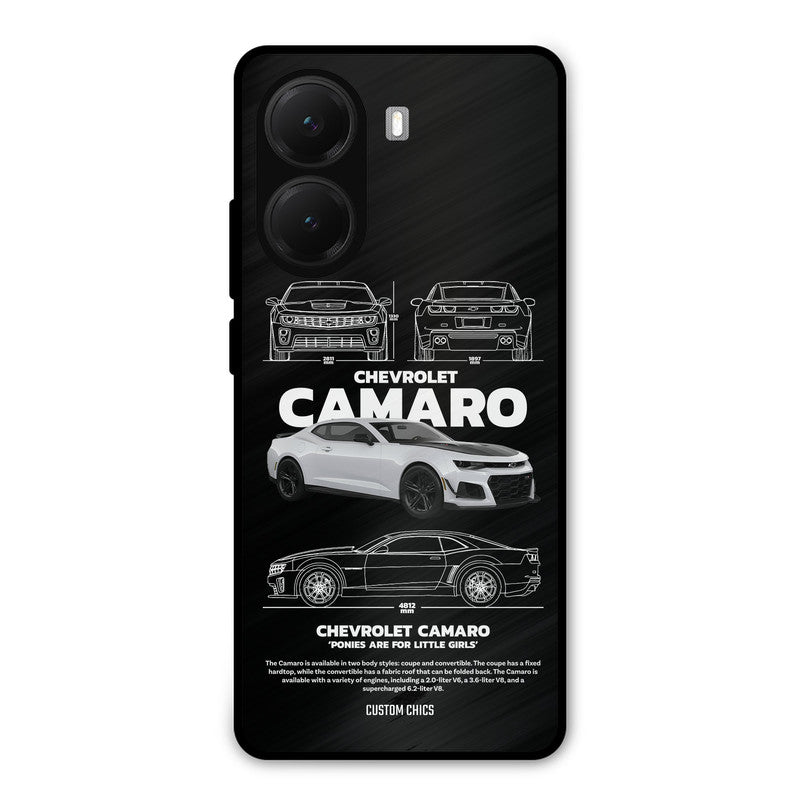 Grey Camaro Poco X7 Pro Mobile Back Cover - Car&Bike PrintShield Case