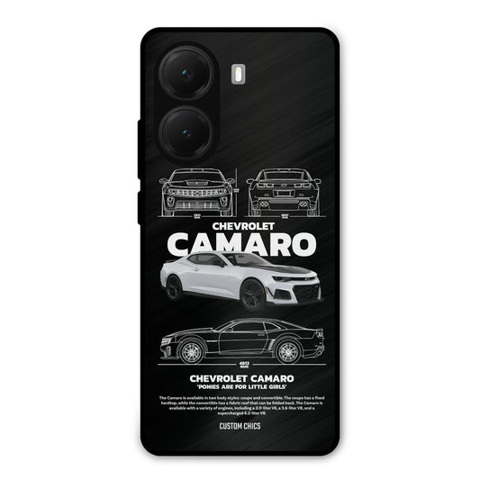 Grey Camaro Poco X7 Pro Mobile Back Cover - Car&Bike PrintShield Case