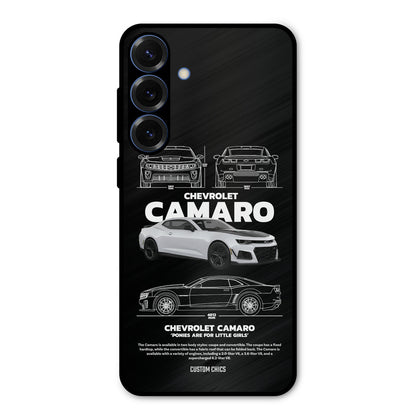 Grey Camaro Samsung Galaxy S25 Mobile Back Cover - Car&Bike PrintShield Case