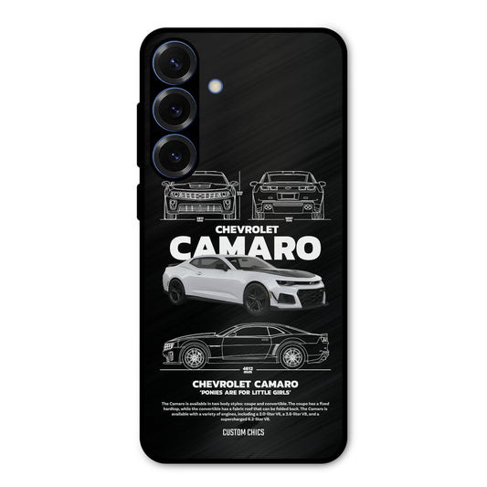Grey Camaro Samsung Galaxy S25 Mobile Back Cover - Car&Bike PrintShield Case
