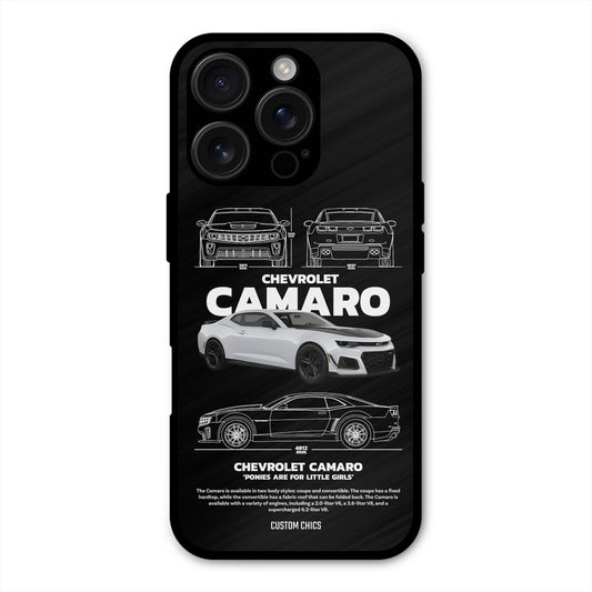 Grey Camaro iPhone 16 Pro Mobile Back Cover - Car&Bike PrintShield Case
