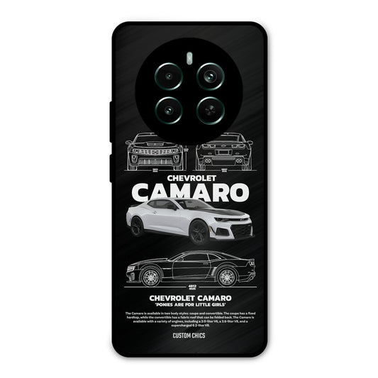 Grey Camaro Realme 12 Plus Mobile Back Cover - Car&Bike PrintShield Case