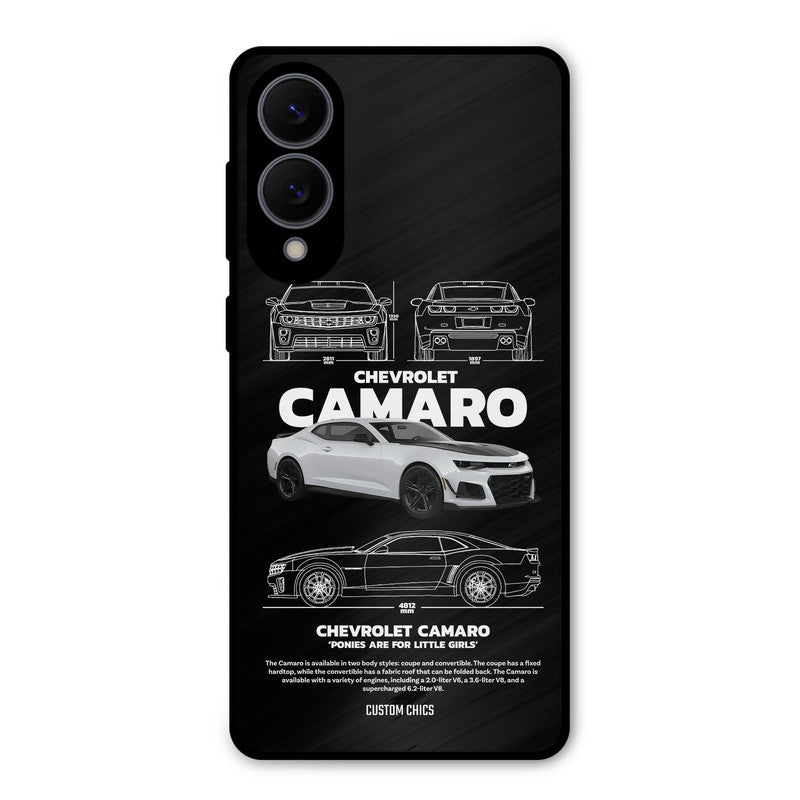 Grey Camaro Samsung Galaxy S25 Edge Mobile Back Cover - Car&Bike PrintShield Case