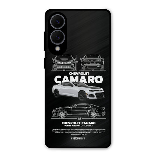 Grey Camaro Samsung Galaxy S25 Edge Mobile Back Cover - Car&Bike PrintShield Case