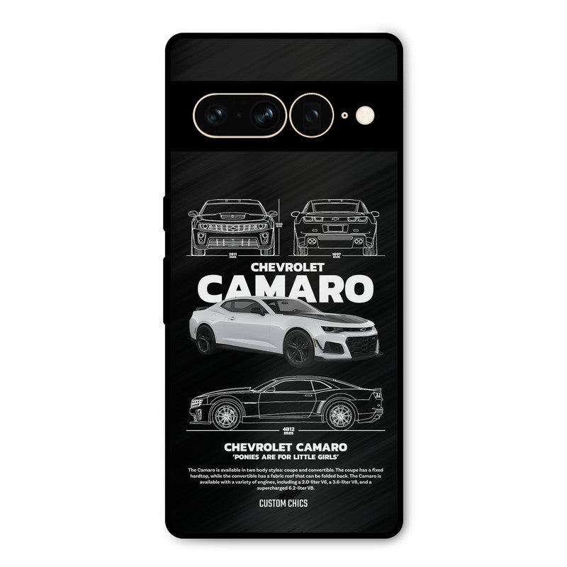 Grey Camaro Google Pixel 7 Pro Mobile Back Cover - Car&Bike PrintShield Case