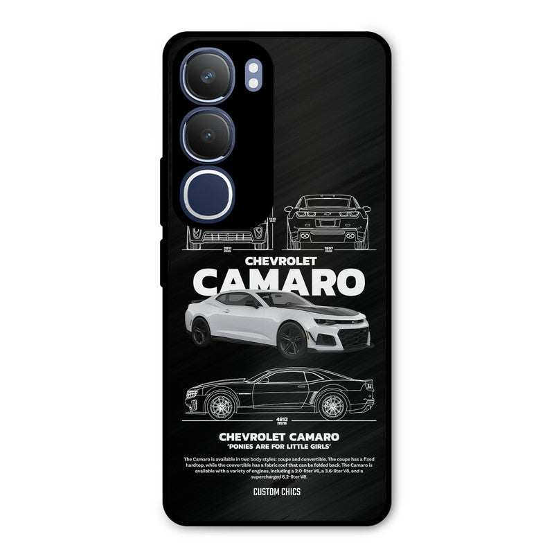 Grey Camaro Vivo Y29 Mobile Back Cover - Car&Bike PrintShield Case