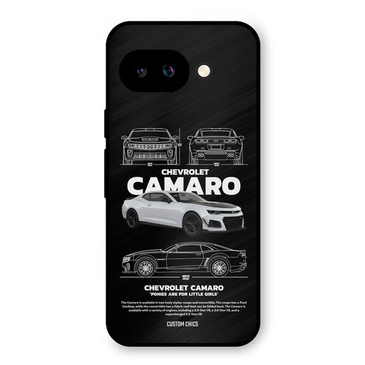 Grey Camaro Google Pixel 9A Mobile Back Cover - Car&Bike PrintShield Case