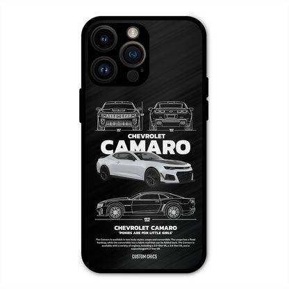 Grey Camaro iPhone 14 Pro Max Mobile Back Cover - Car&Bike PrintShield Case