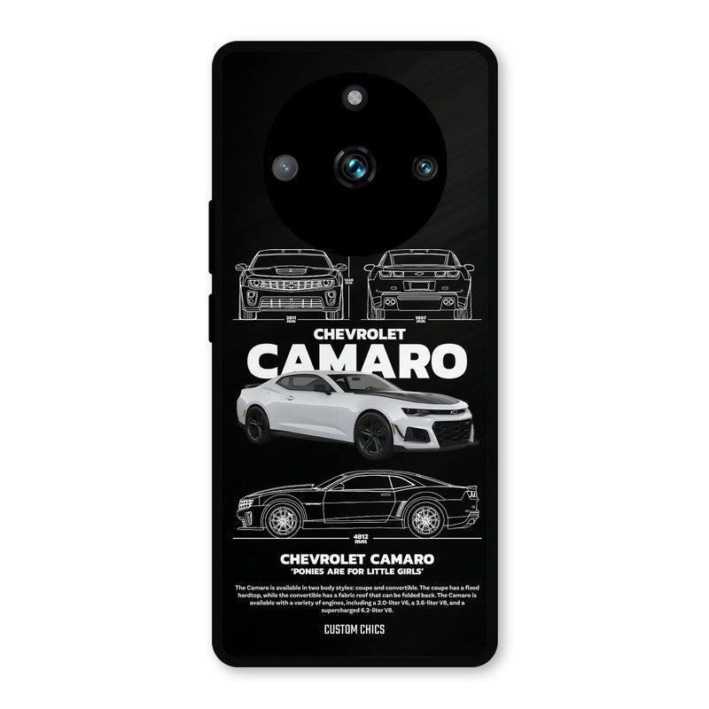 Grey Camaro Realme Narzo 60 Pro Mobile Back Cover - Car&Bike PrintShield Case