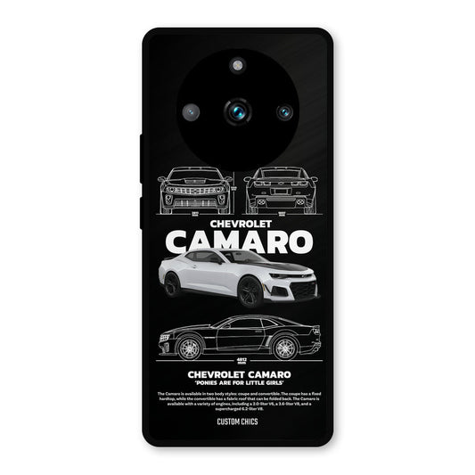 Grey Camaro Realme Narzo 60 Pro Mobile Back Cover - Car&Bike PrintShield Case