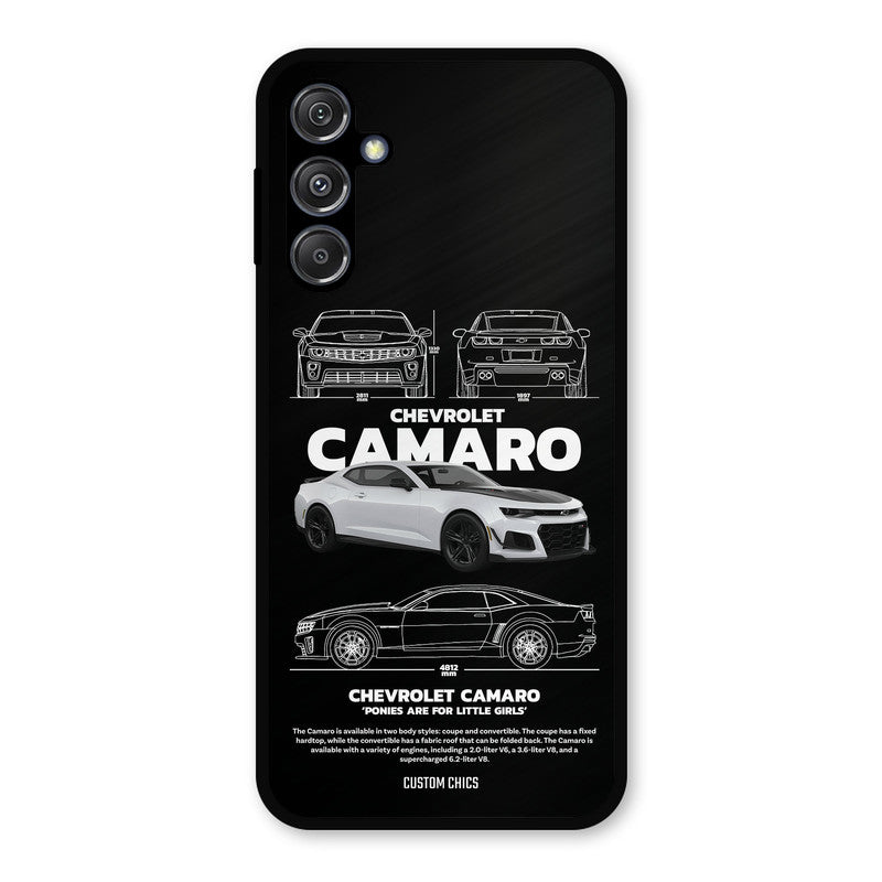Grey Camaro Samsung Galaxy M34 5G Mobile Back Cover - Car&Bike PrintShield Case