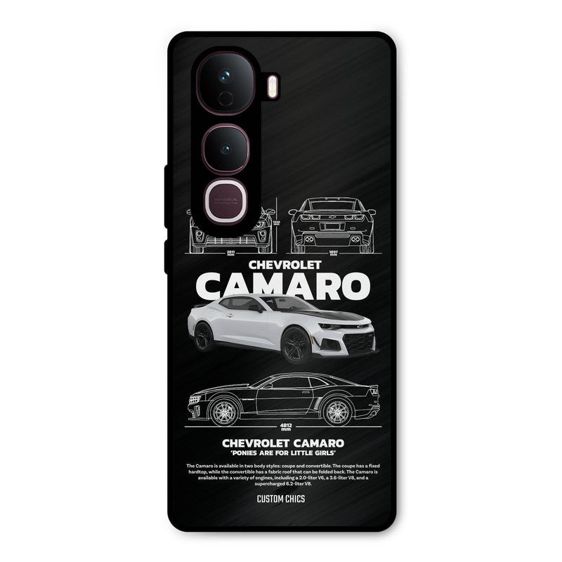 Grey Camaro Vivo Y400 Pro Mobile Back Cover - Car&Bike PrintShield Case