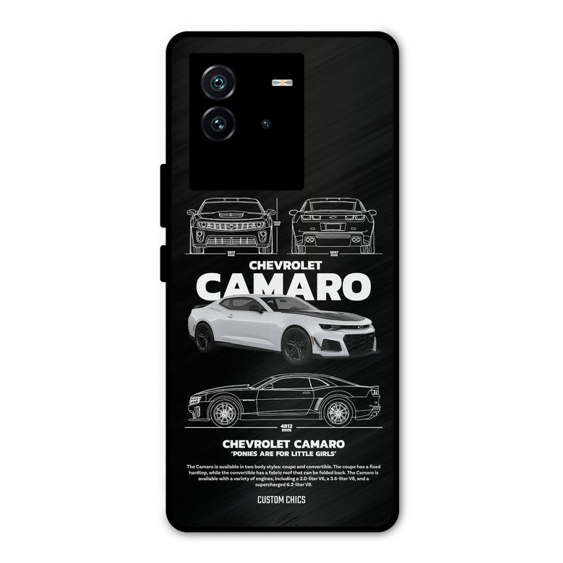 Grey Camaro iQOO Neo 6 5G Mobile Back Cover - Car&Bike PrintShield Case