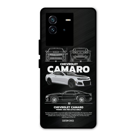 Grey Camaro iQOO Neo 6 5G Mobile Back Cover - Car&Bike PrintShield Case