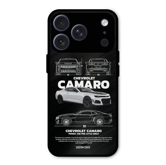 Grey Camaro iPhone 17 Pro Max Mobile Back Cover - Car&Bike PrintShield Case
