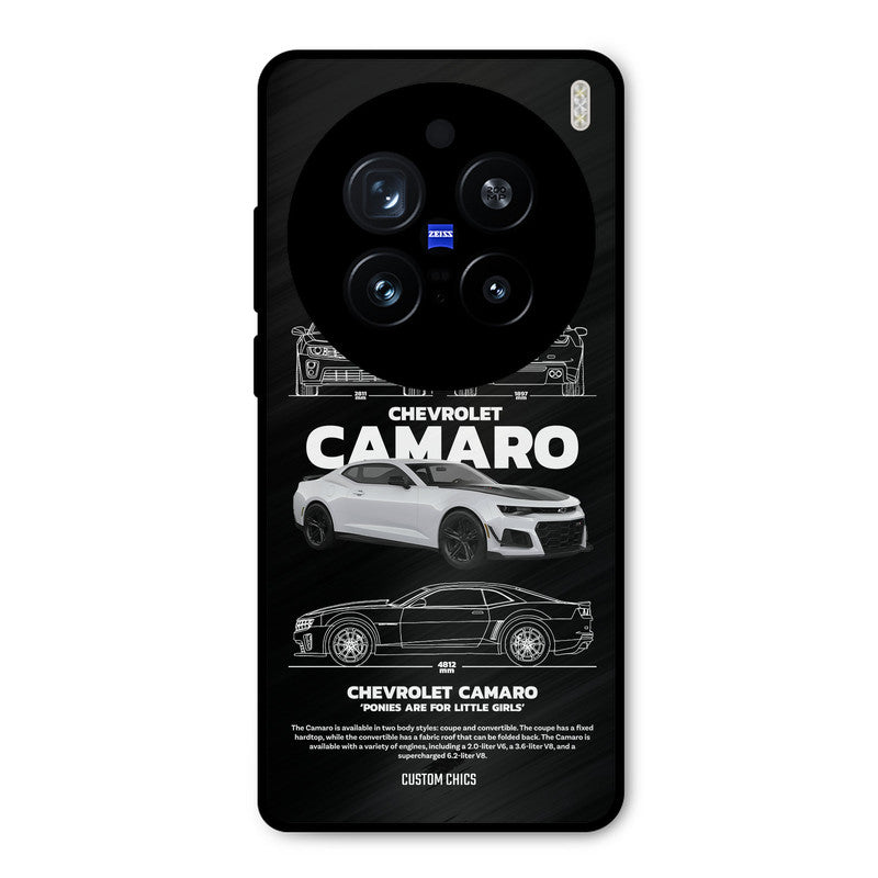 Grey Camaro Vivo X200 Pro Mobile Back Cover - Car&Bike PrintShield Case