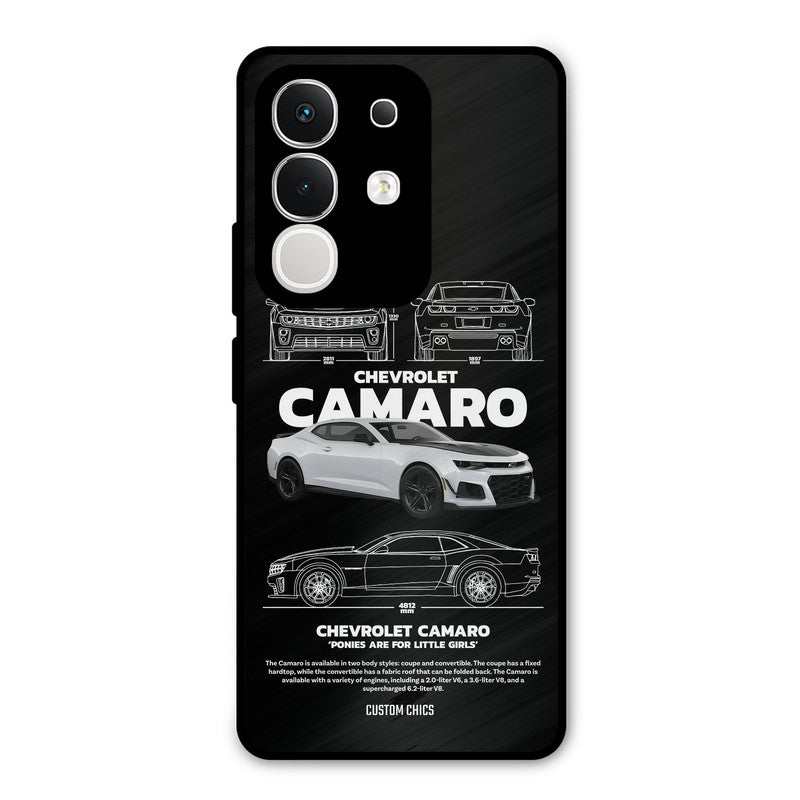 Grey Camaro Vivo T4x Mobile Back Cover - Car&Bike PrintShield Case