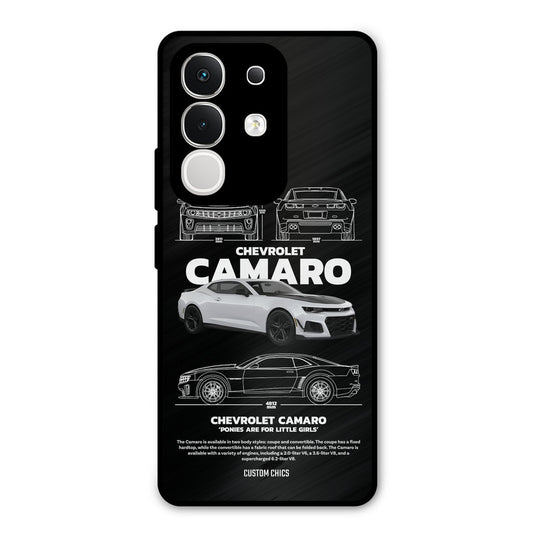 Grey Camaro Vivo T4x Mobile Back Cover - Car&Bike PrintShield Case