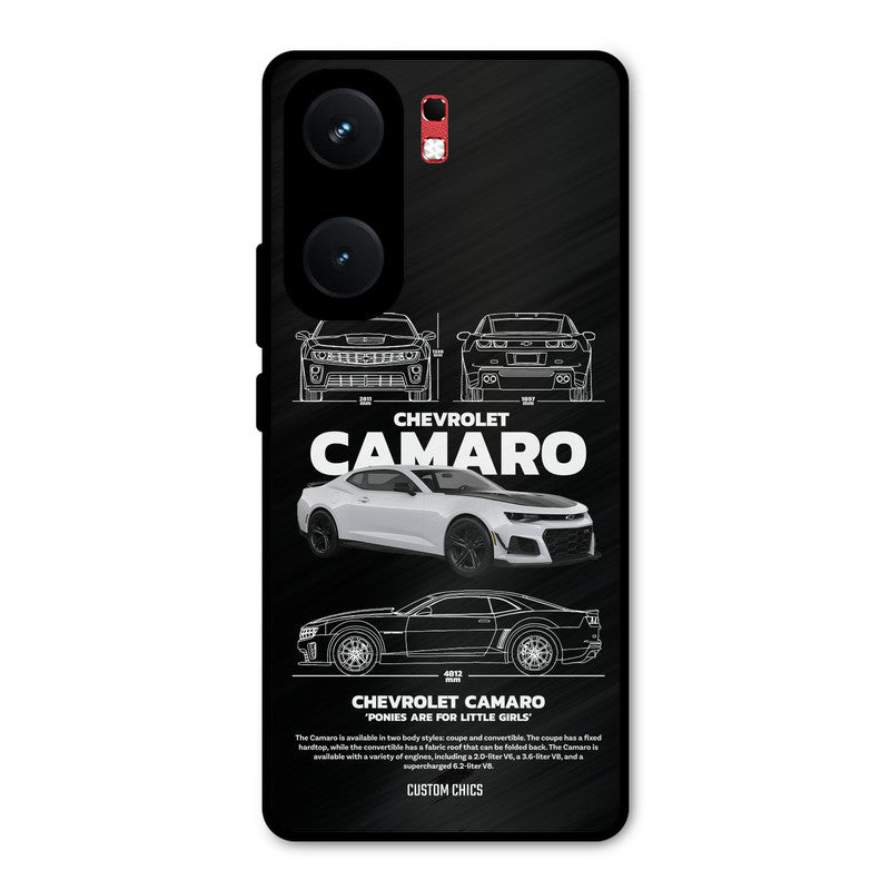 Grey Camaro iQOO Neo 9 Pro Mobile Back Cover - Car&Bike PrintShield Case