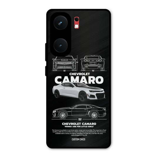 Grey Camaro iQOO Neo 9 Pro Mobile Back Cover - Car&Bike PrintShield Case