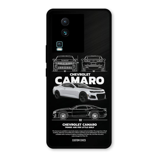 Grey Camaro IQOO Neo 7 Pro Mobile Back Cover - Car&Bike PrintShield Case