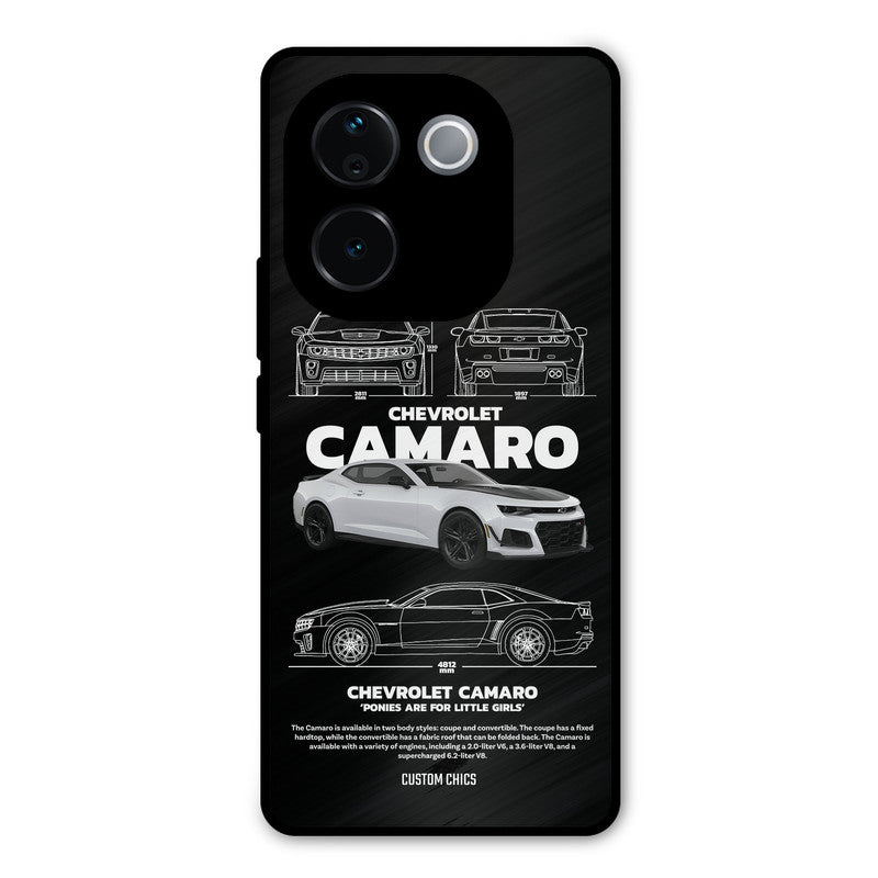 Grey Camaro Vivo T3 Pro Mobile Back Cover - Car&Bike PrintShield Case